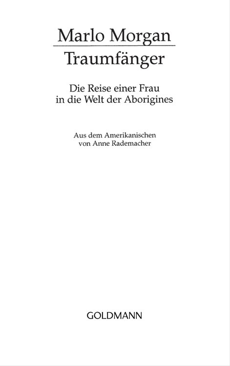 Morgan, Marlo: Traumfänger