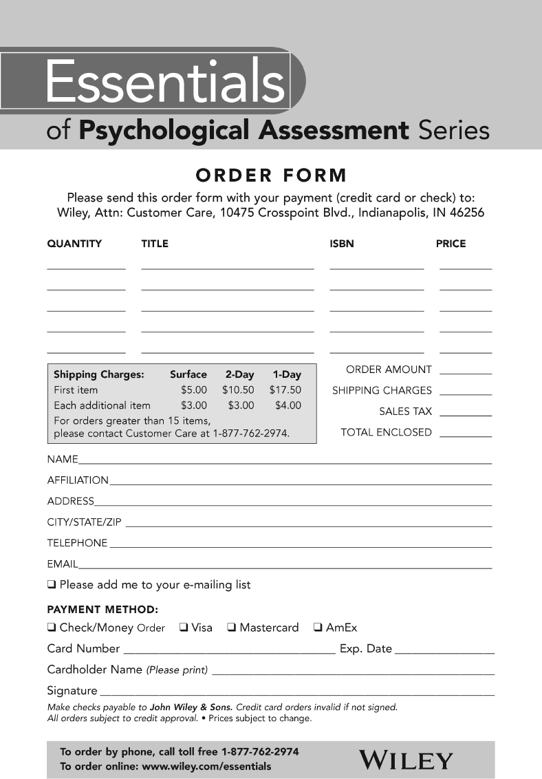 Essentials of WPPSI™-IV Assessment