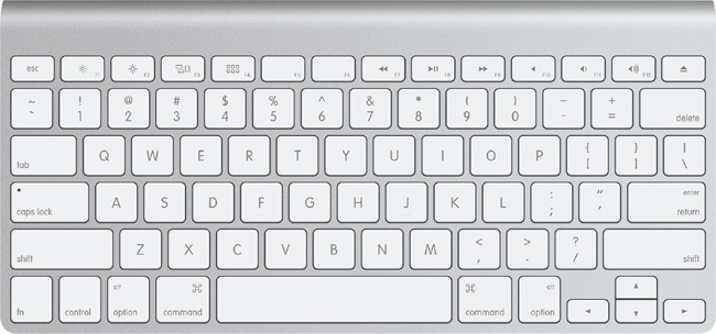 Die »kleine« Mac-Tastatur (Quelle der Abbildung: Apple)