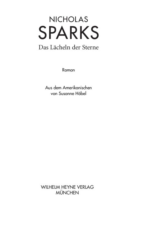 Nicholas Sparks: Das Lächeln der Sterne
