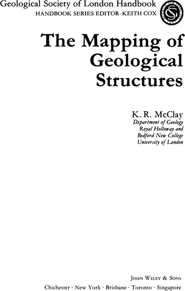 The Mapping of Geological Structures