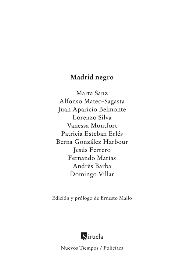 Portadilla: Madrid Negro