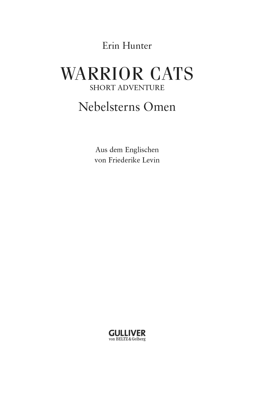 Warrior Cats - Short Adventure - Nebelsterns Omen