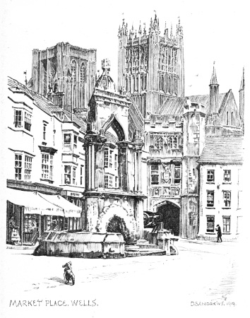 Image unavailable: The Market-place, Wells.