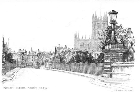 Image unavailable: The North Parade, Bridge, Bath.