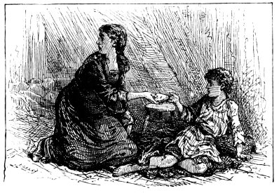 “With any miserable crust”