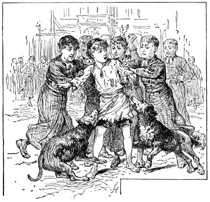 “Set upon by dogs”