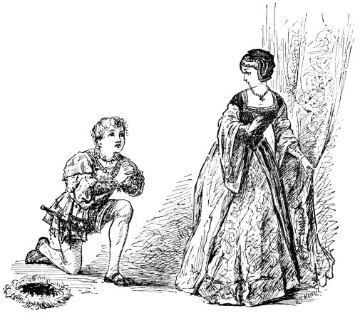 “The boy was on his knees”