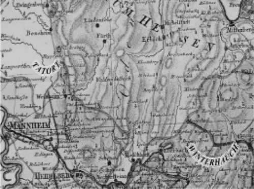 Tatort zwischen Laudenbach und Hemsbach an der Bergstraße und der Winterhauch bei Eberbach, das Rückzugsgebiet der Vaganten um Hölzerlips