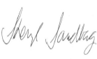 Figure depicting the signature of Sheryl Sandberg.