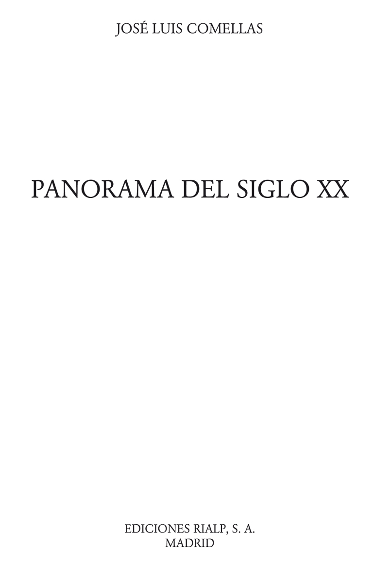 Panorama del siglo XX, de José Luis Comellas Panorama del siglo XX, de José Luis Comellas