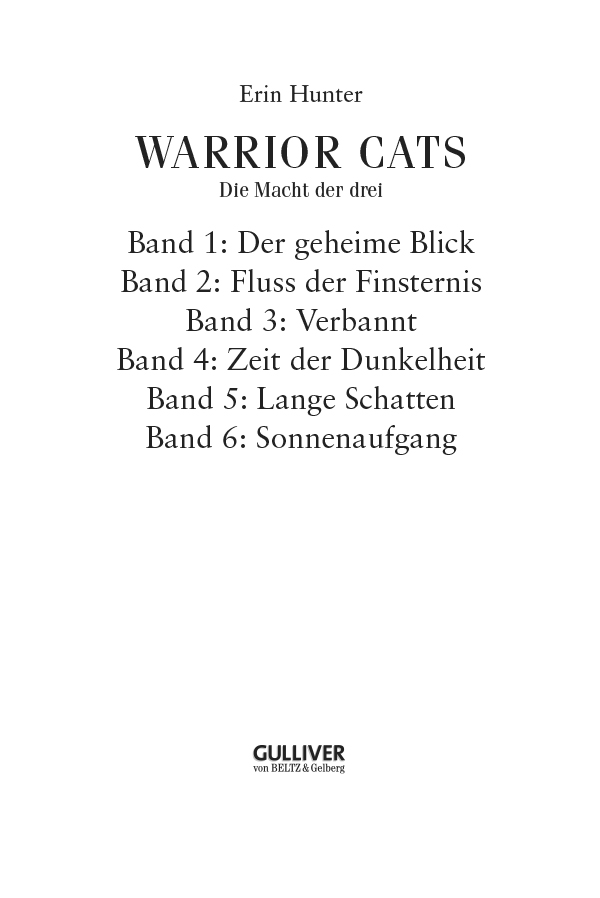 Warrior Cats. Die Macht der drei. Bände 1-6