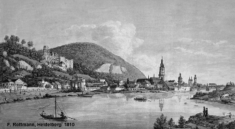 Friedrich Rottmann, Heidelberg vom Osten 1810