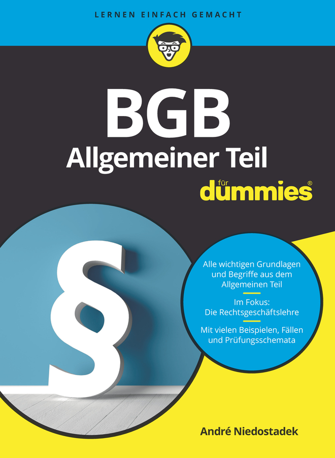 BGB Allgemeiner Teil für Dummies by André Niedostadek