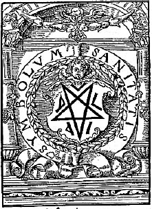 ABB. XXII: Druckermarke J. Sotèr, Köln um 1530, mit Anagramm und Kryptogramm.