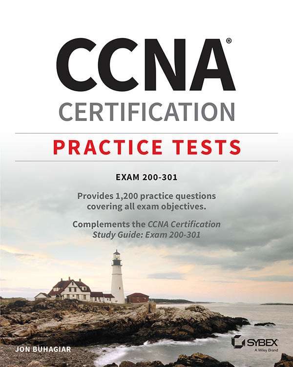 Cover: CCNA® Certification Practice Tests, by Jon Buhagiar